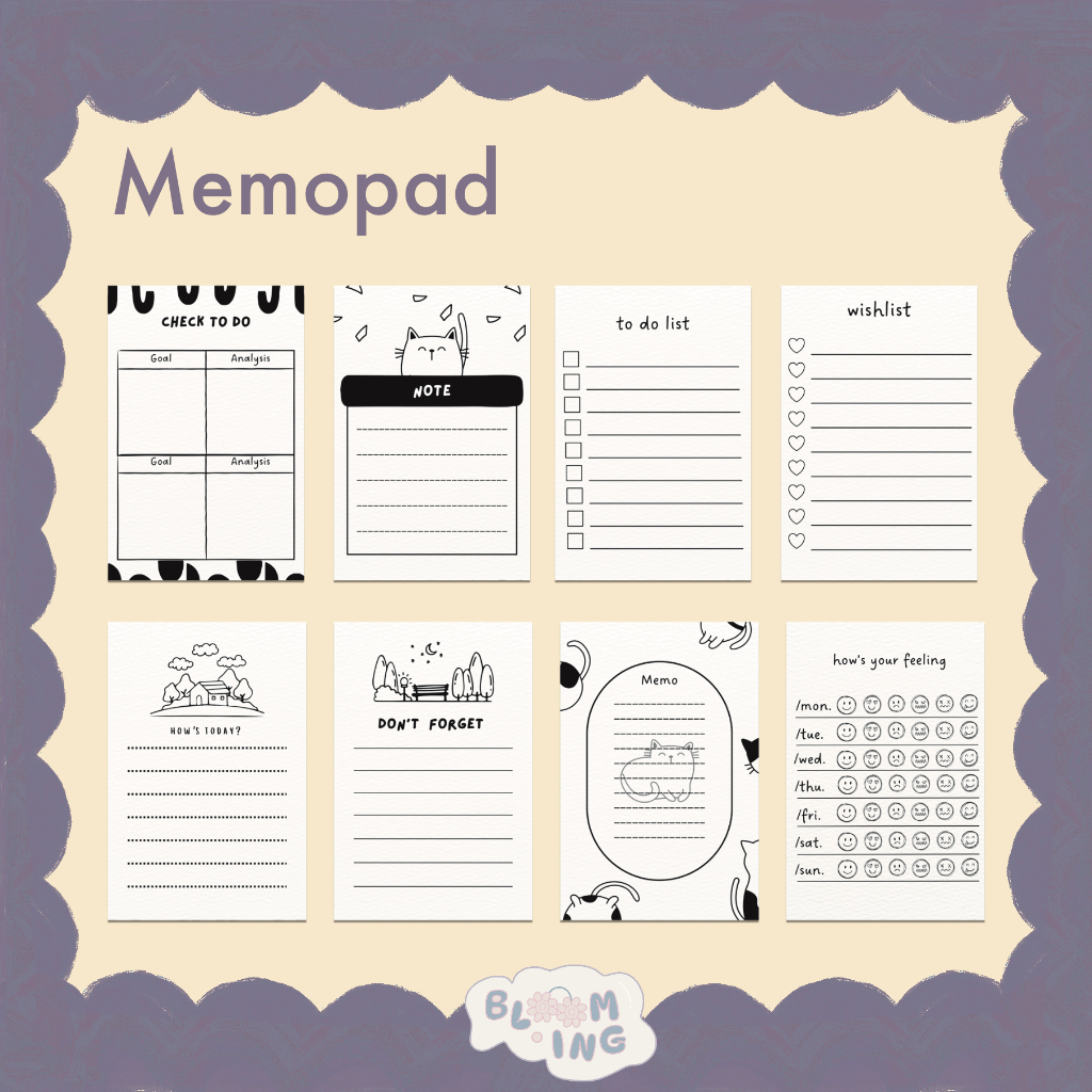 

Vol. 2| Memopad monochrome 8 x 12 isi 30 lembar