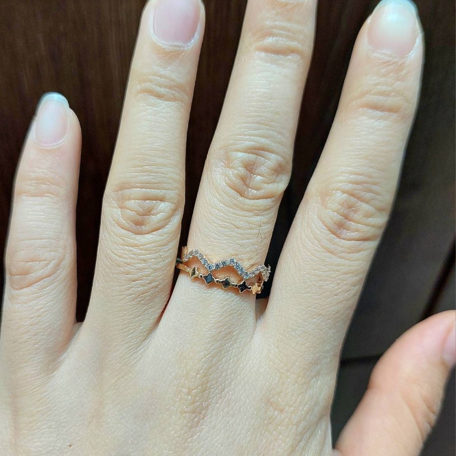 Cincin Emas Wanita Fashion Kadar 700 16k 2.05 Gram Size 13 (CH149)