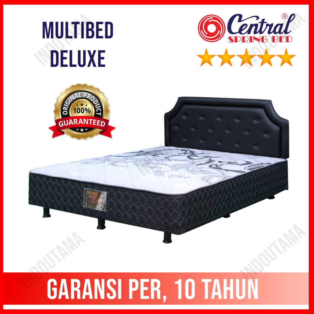 kasur springbed central deluxe multibed 180 x 200 full set