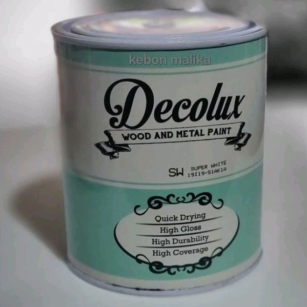 Cat kayu dan besi high gloss Decolux 0,9 Liter