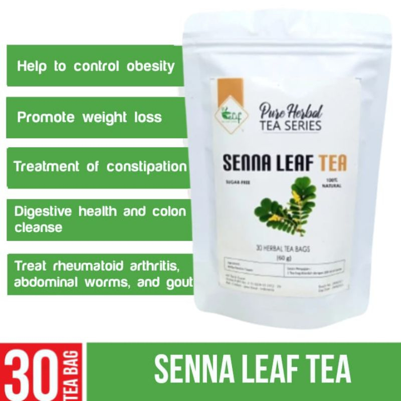 

Teh | Senna Leaf Tea | Teh Diet | Teh Detox Pembersih Usus (30 Tea Bag)