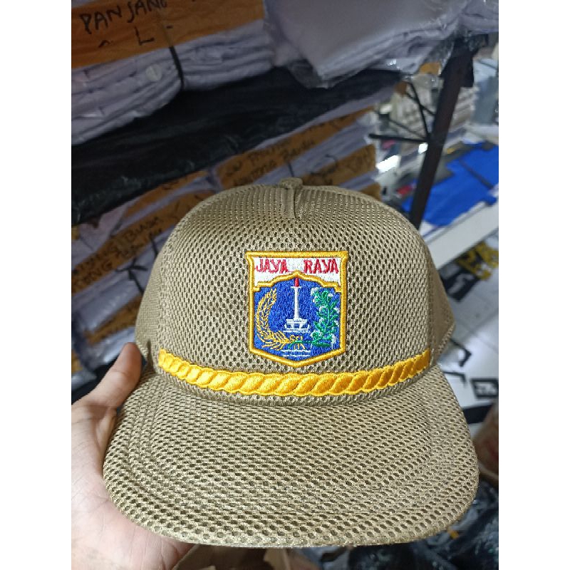 TOPI DKI LOGO LIST TIMBUL TERBARU TOPI LOGO JAYA RAYA