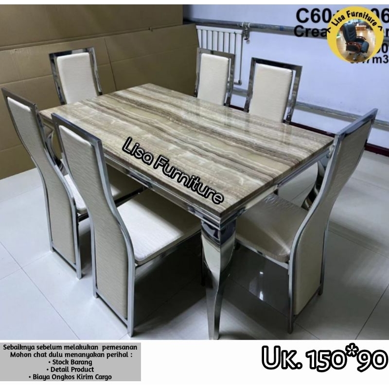 Meja Makan Marmer|Meja Makan Marmer 6 Kursi|Meja Makan Marmer 4 Kursi|Meja Makan Marmer Minimalis|Me