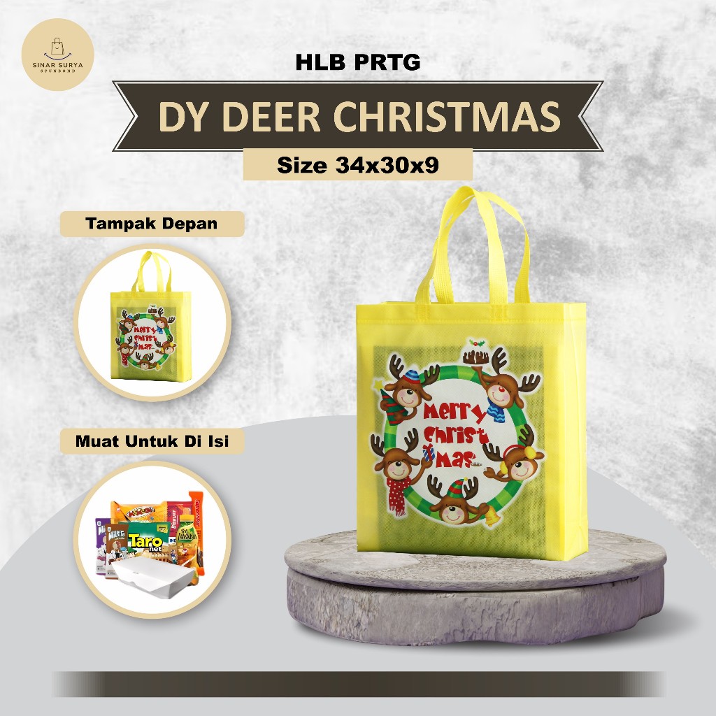 

Tas Natal Tas Christmas Goodie Bag Natal Laminasi 34X30X9