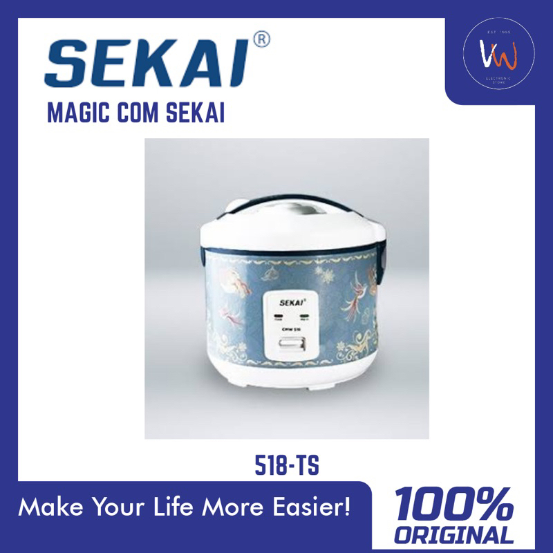 Magic Com Sekai CMW-518 / Penanak Nasi 2in1 / Pemasak Nasi