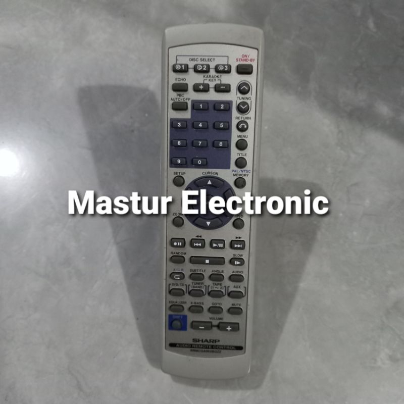 REMOTE REMOT DVD HOME THEATER SHARP RRMCGA002BGZZ ORIGINAL