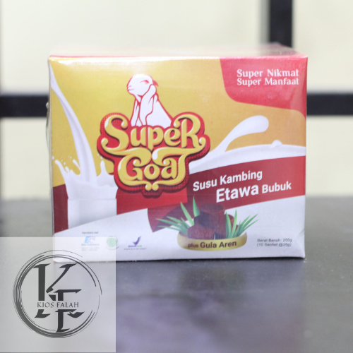 

Supergoat Susu Kambing Etawa Bubuk Dengan Gula Aren 250g isi 10Sachet