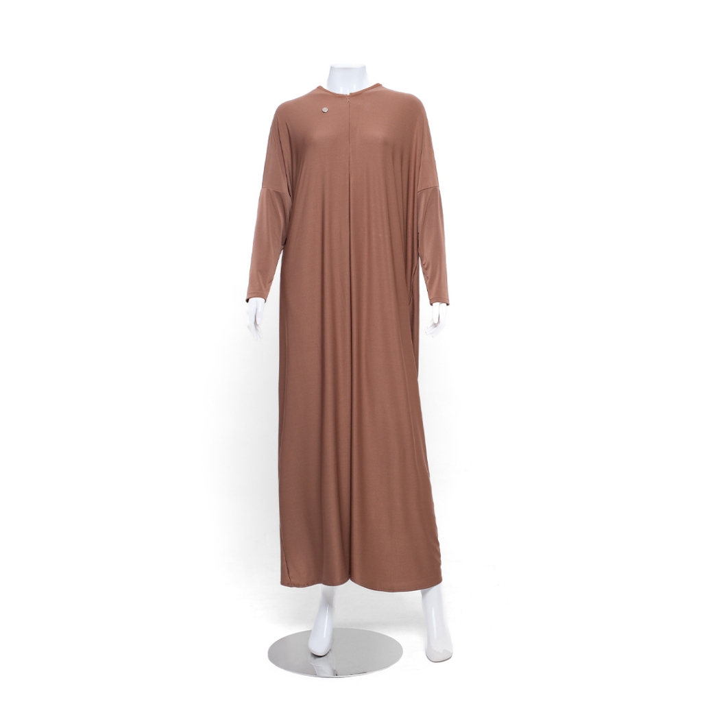 RnW | Neeya Abaya Dress - Gamis Abaya Syari Busui Friendly-Hazelnut