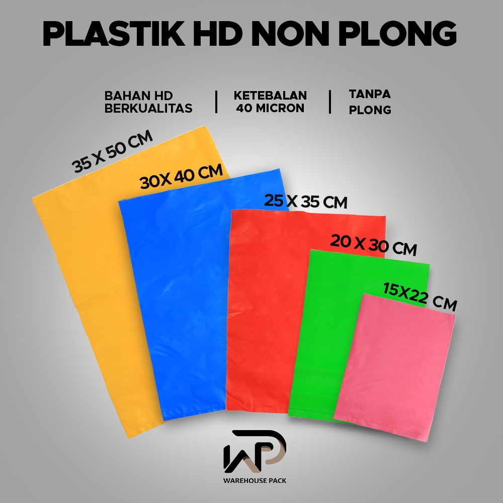 Plastik HD Non Plong |Plastik Packing Baju Online Shop | Plastik HD Tanpa Plong