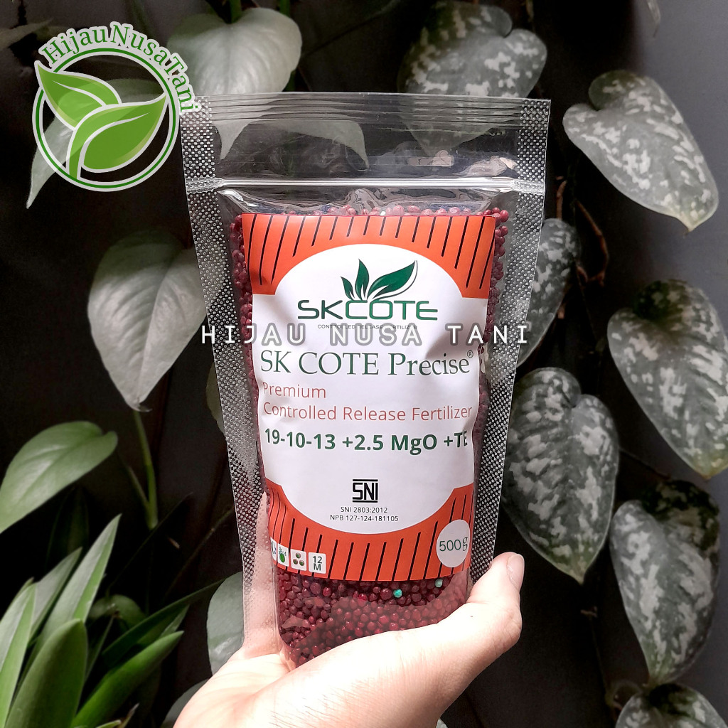 SK COTE PRECISE 19-10-13+TE 500 gram - Pupuk Slow Release SR SK-Cote Osmocote Dekastar Merah nutrisi