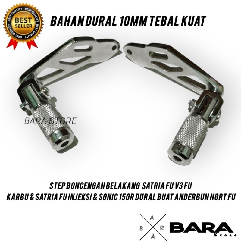STEP BONCENGAN BELAKANG  SATRIA FU V3 FU KARBU & SATRIA FU INJEKSI & SONIC 150R DURAL BUAT ANDERBUN 