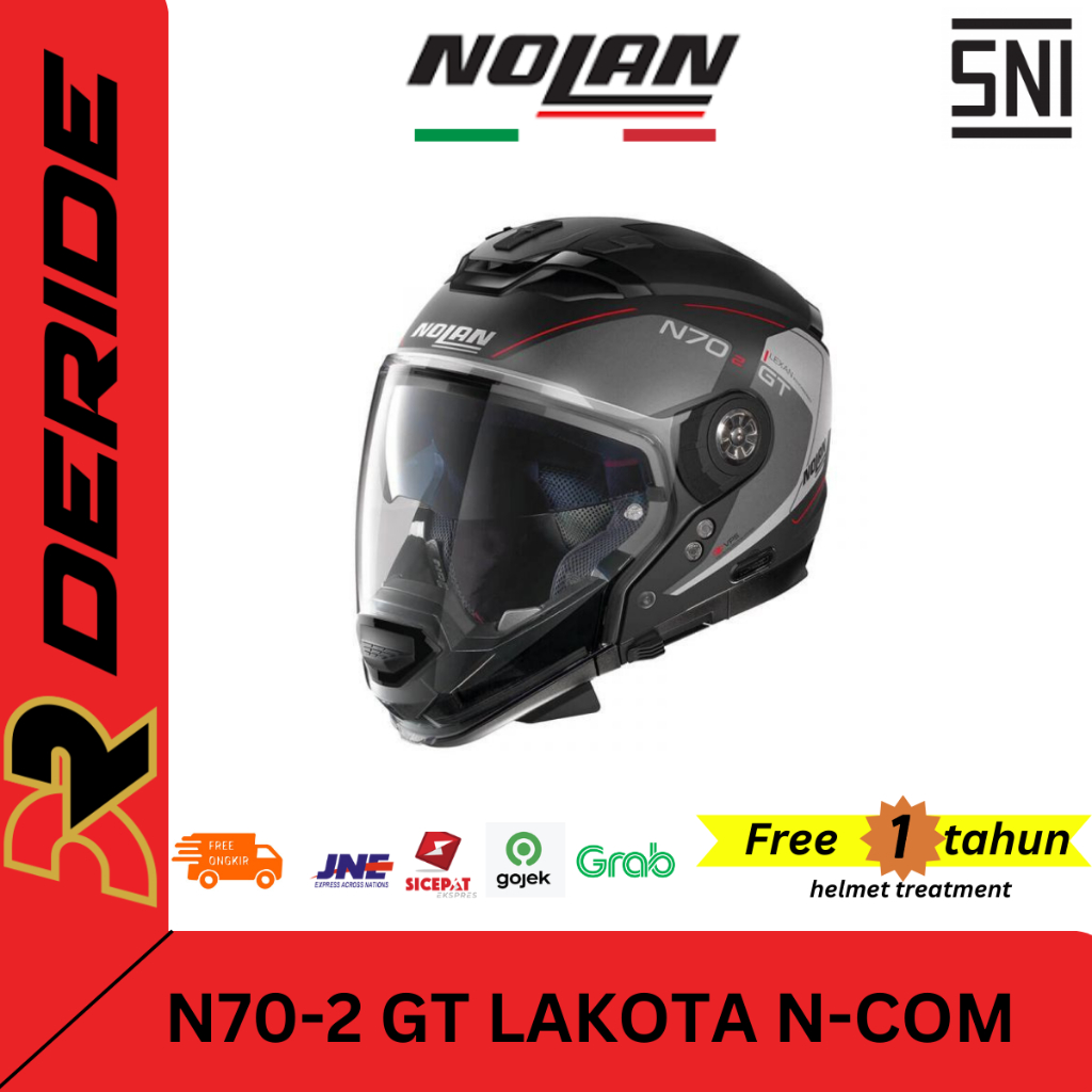 HELM NOLAN N70-2 GT LAKOTA N-COM 035 MODULAR CROSS OVER SNI