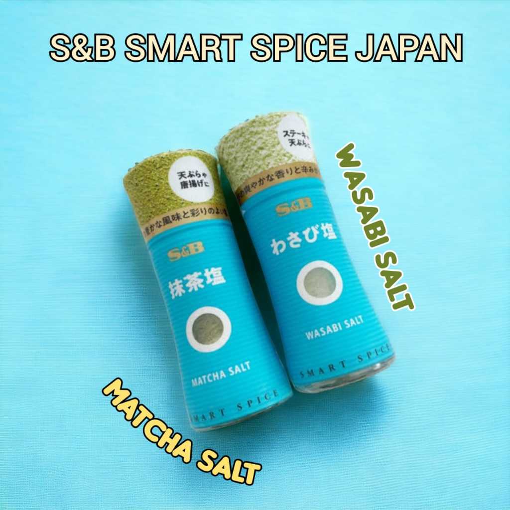 

S&B Smart Spice Matcha Salt Wasabi Salt Matcha Wasabi Bubuk Japan