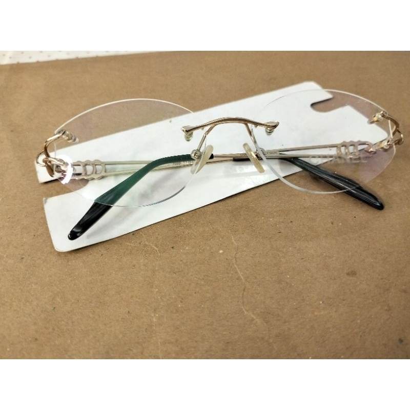 Kacamata Wanita Lady Channel Klasik Classic / Bingkai Rimless Frame Channel Lady Italy Design