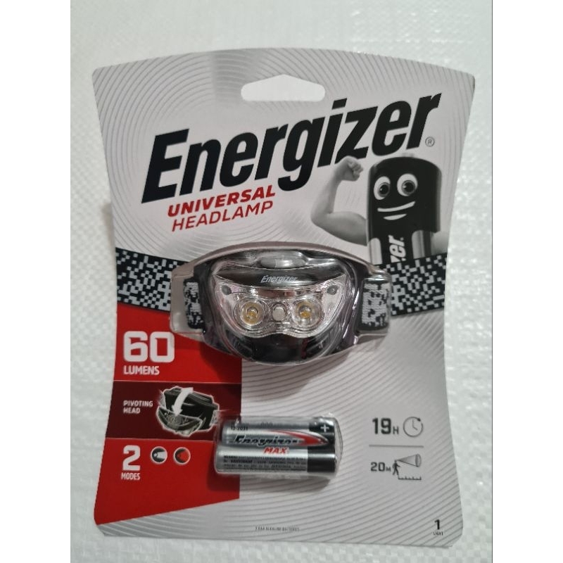 senter kepala headlamp energizer mata kucing tambang emas 60 lumen