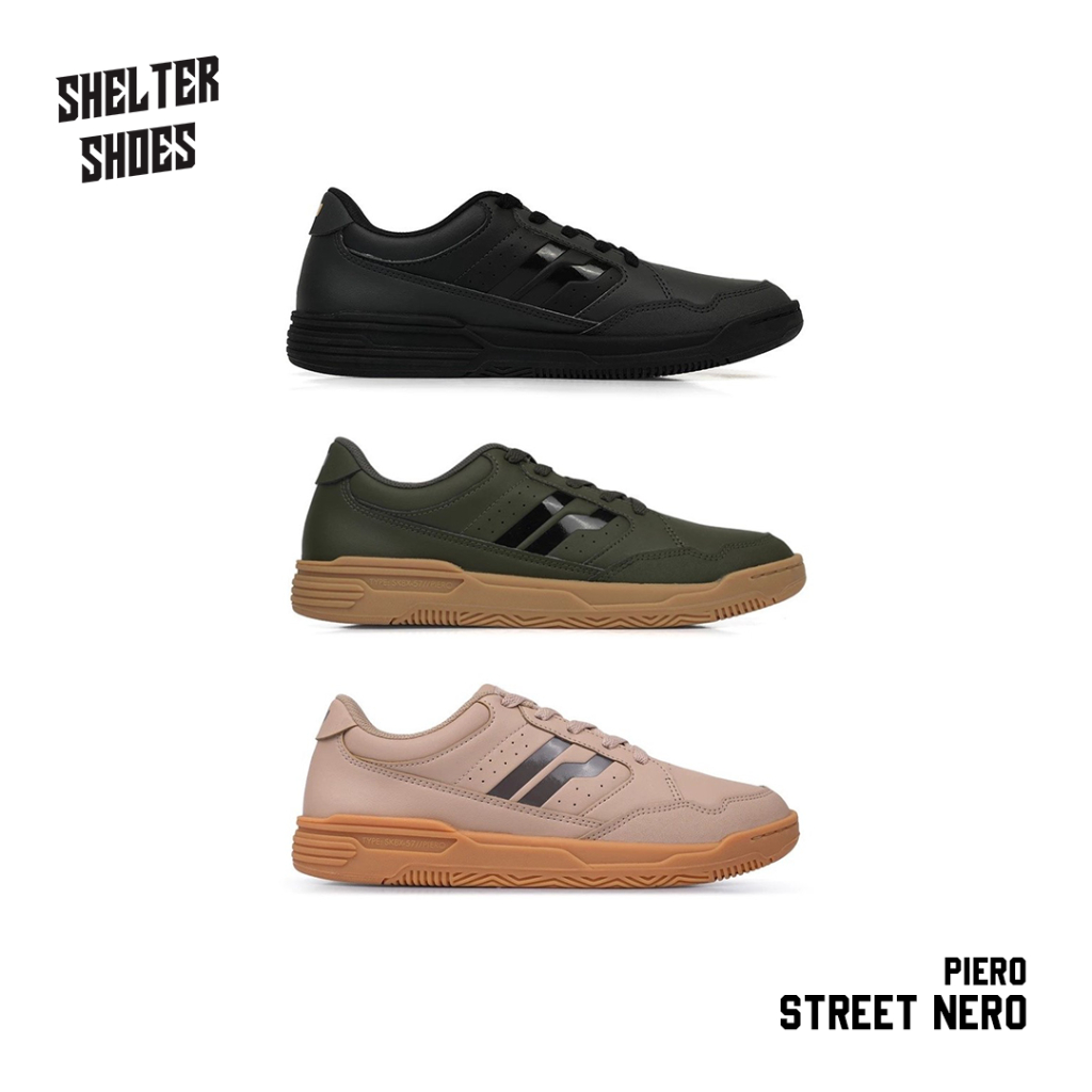 SEPATU PIERO JOGGER STREET NERO 3 WARNA SNEAKERS ORIGINAL MAROCON BLUE LIGHT GREY CLASSIC BLUE BLACK