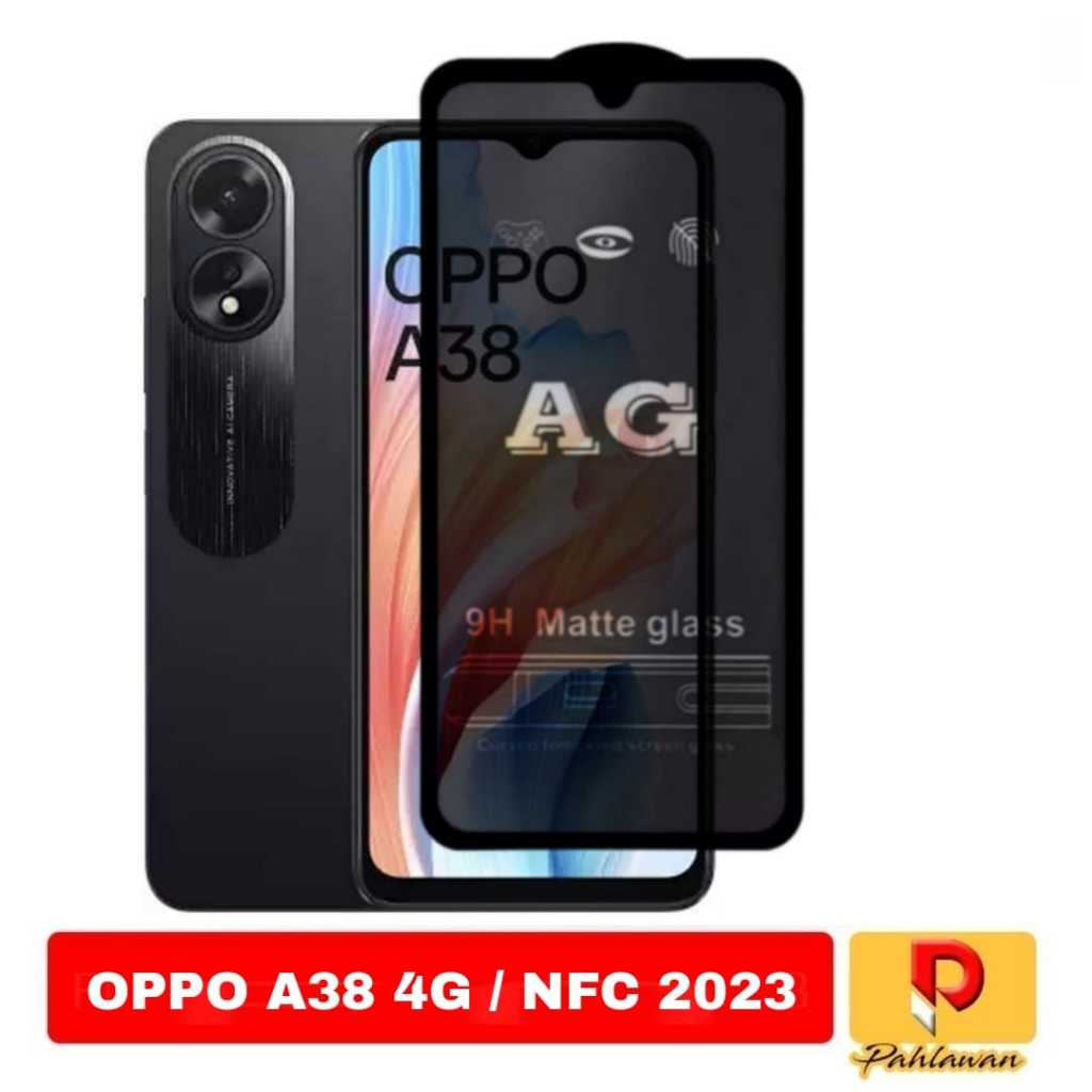 Tempered Glass AG Matte 9H Oppo A18 2023 Anti Fingerprint
