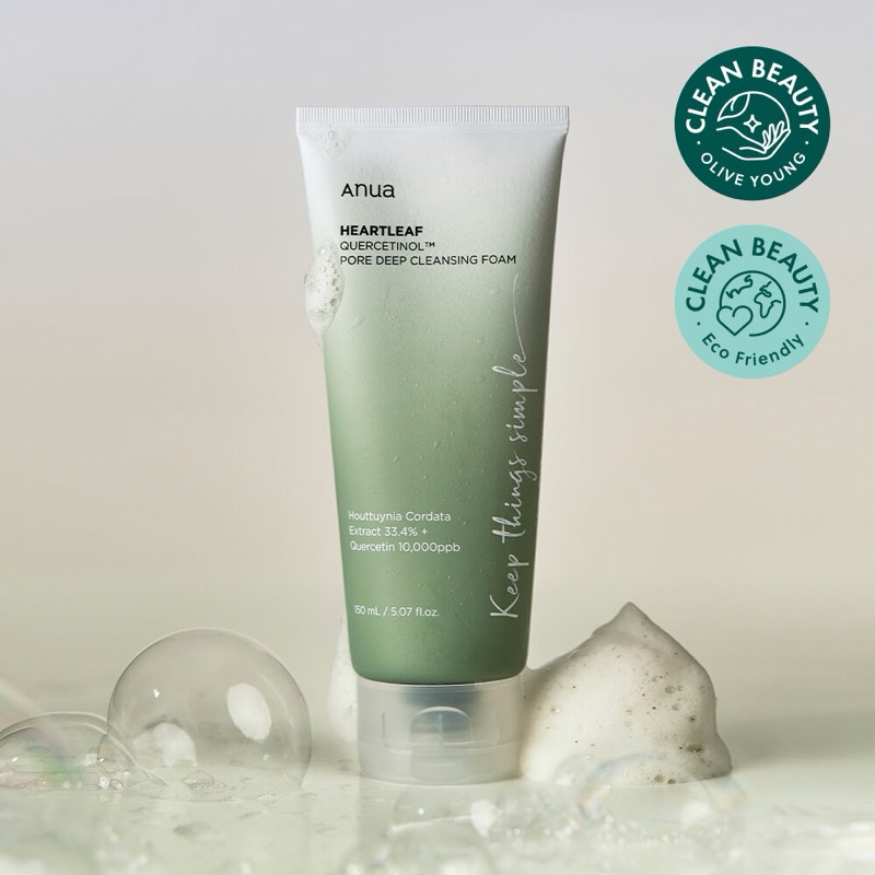 Anua - Heartleaf Quercetinol Pore Deep Cleansing  Foam