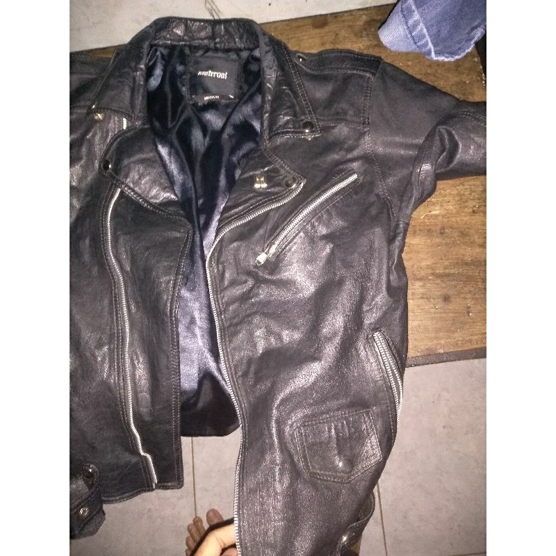 maternal leather jacket medium size