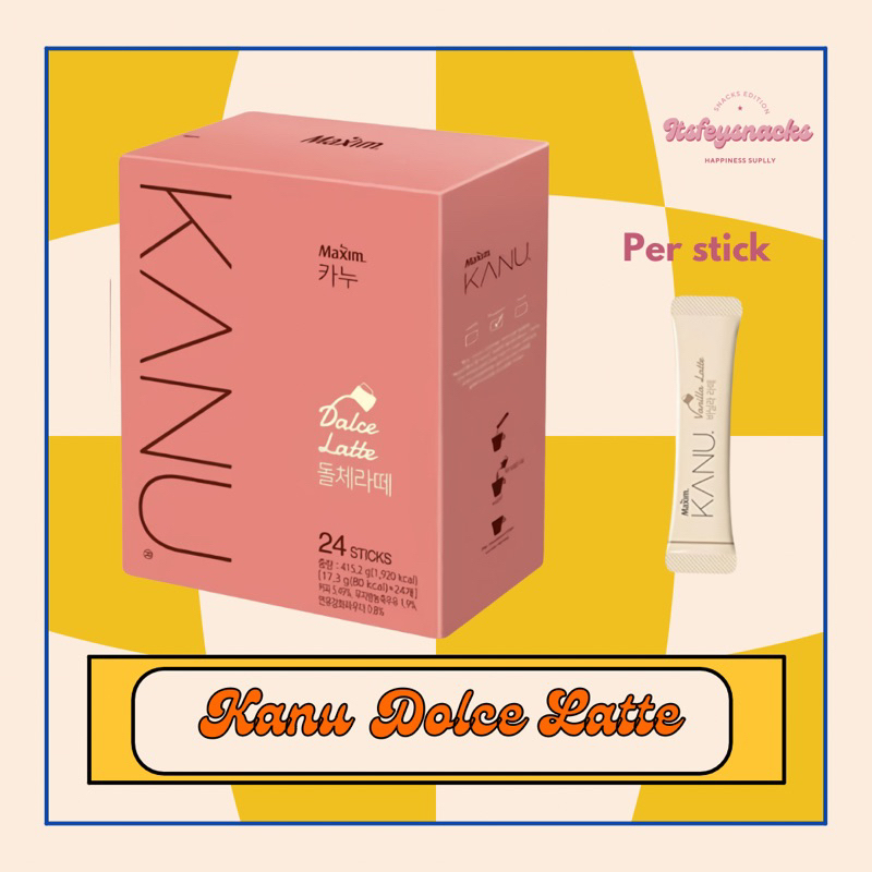 

[MAXIM] KANU VANILLA LATTE & DOLCE LATTE KOREAN COFFEE POWDER DRINK