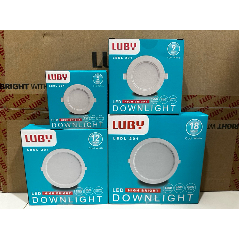 Lampu Led Panel Luby LBDL-201 Lampu Downlight LBDL 201 5W 9W 12W 18W Led High Bright Cahaya Putih