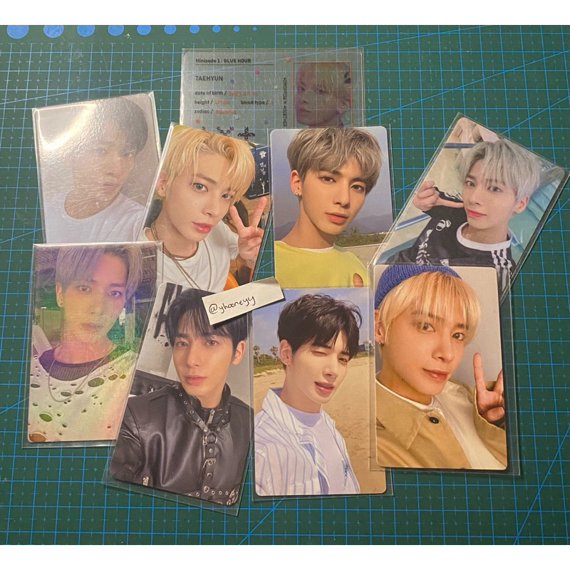 PC PHOTOCARD TAEHYUN TXT TOMORROW BY TOGETHER FC RENEWAL JP MIDSUMMER SKY BLUE HATE VER NAVER FREEZE