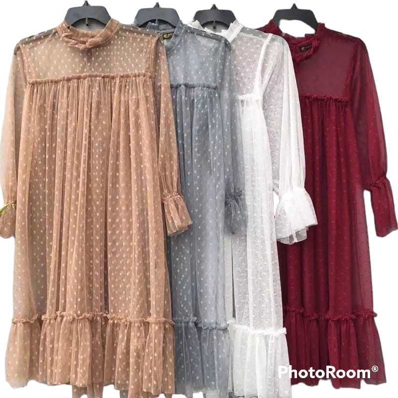 Outer Tile Brukat Polkadot // COD // Outfit Kondangan // Baju Luaran