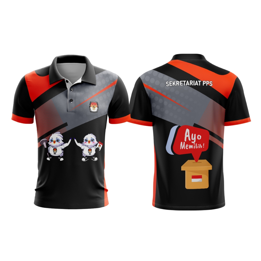 kaos pps pemilu 2024 kaos Lengan Pendek dan panjang Full PrintIng Sublime