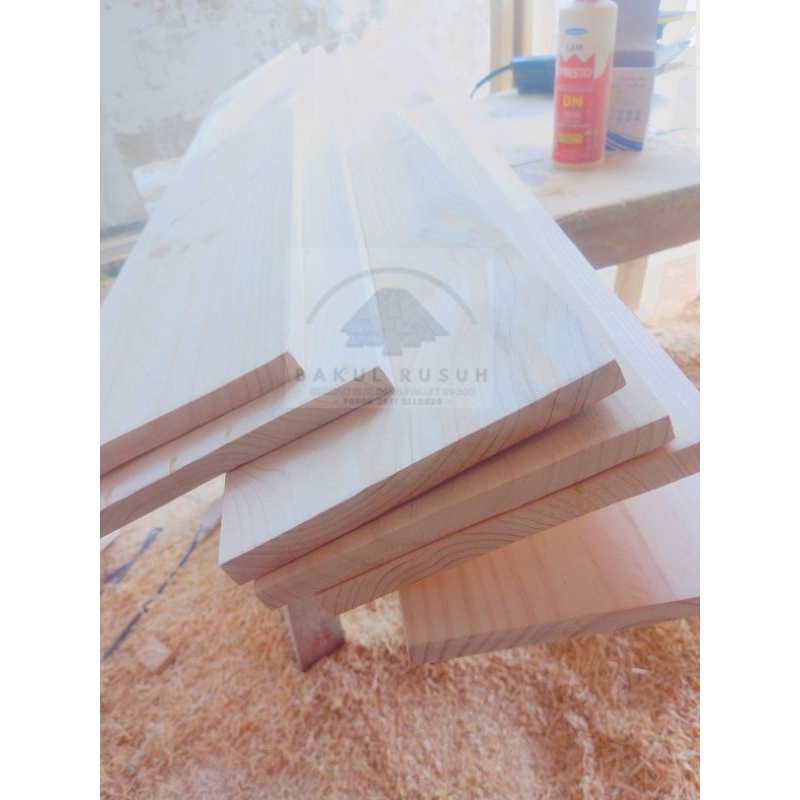 kayu papan jati belanda pinus ex palet lebar 20x120 cm