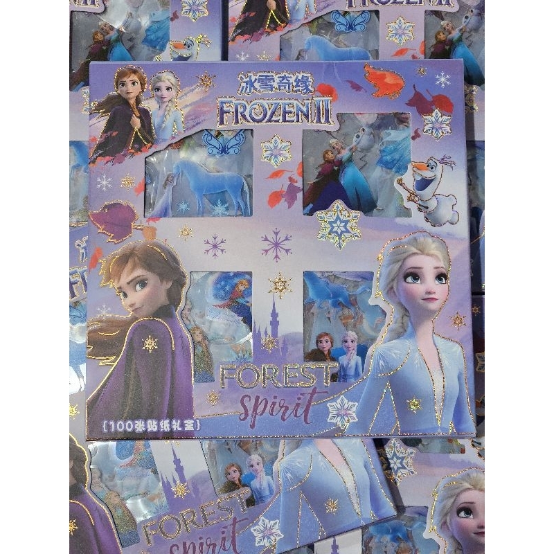 

Lovely- Sticker box barbie Frozen PVC