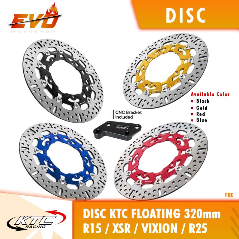 DISC KTC FLOATING R15/VIXION/ XSR/R25 320 MM