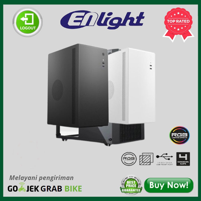 CASING ENLIGHT EN-200 Mini ATX PSU 300W By Enlight