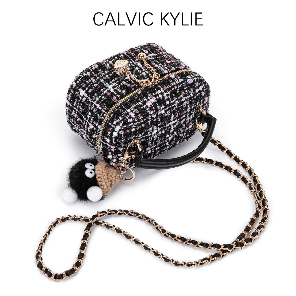 HOT DEALS CALVIC KYLIE - Tas handle bag / Tas wanita rajutan / Tas rantai / Tas mini bag / Tas