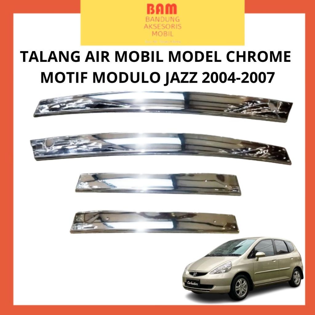 Talang Air Model Modulo Chrome Honda Jazz 2008-2013