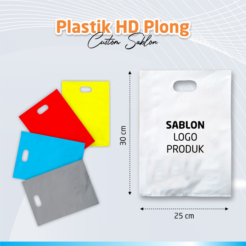 PLASTIK PLONG SABLON CUSTOM / PLASTIK PLONG SABLON PACKING OLSHOP