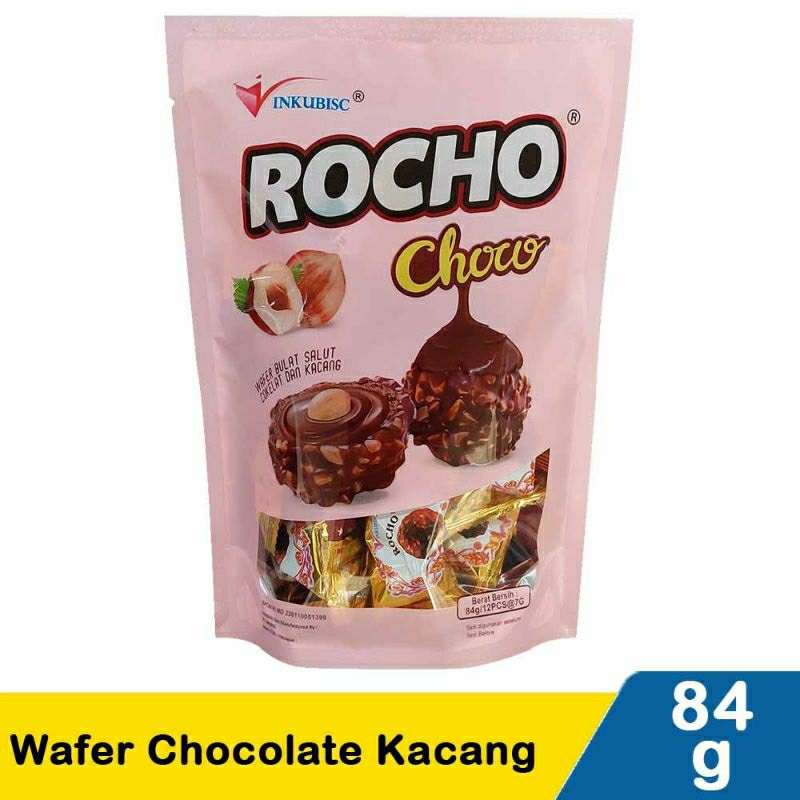 

rocho wafer cokelat kacang 84gr
