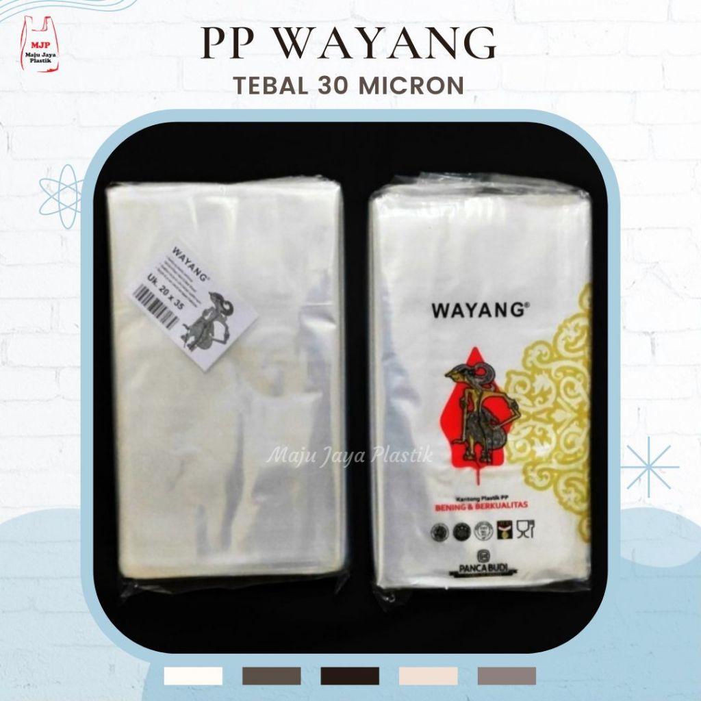 Plastik PP Wayang Tebal 03 Uk 15x27 18x30 18x35 20x35 22x40 25x40
