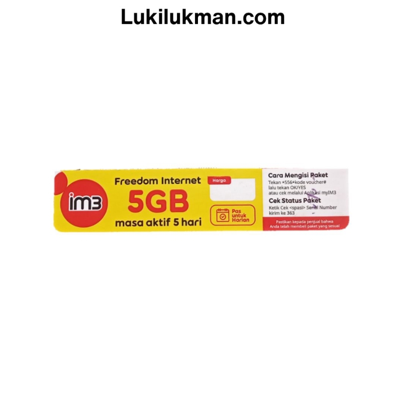 Voucher IM3 5 GB 5 Hari