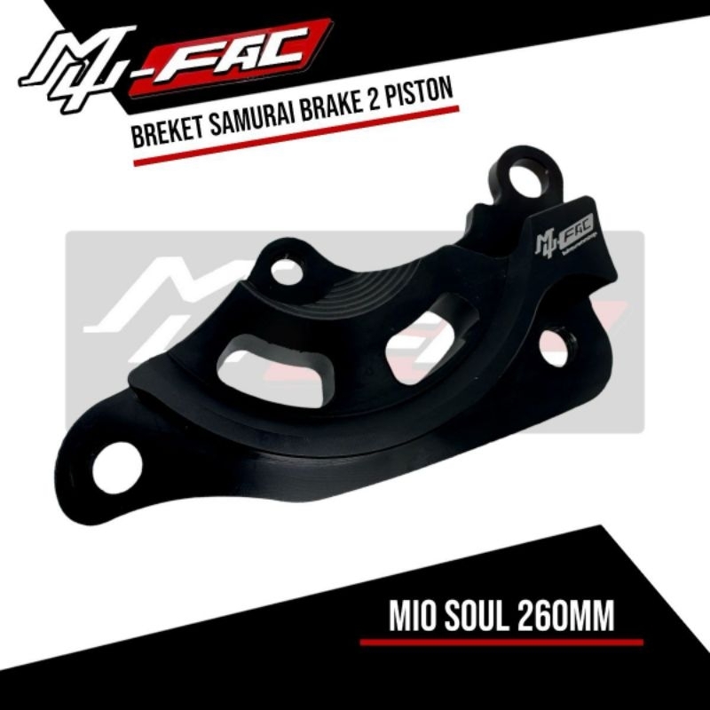 Breket untuk kaliper Nissin samurai brake RCB S1 disc piringan cakram ukuran 220mm / 260mm khusus ka