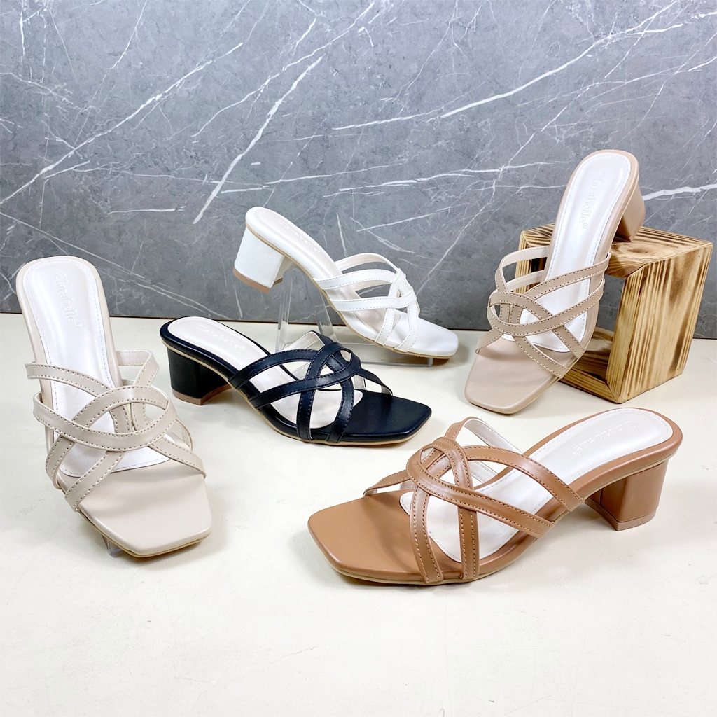Clarabelle Milene Sandal Heels Wanita