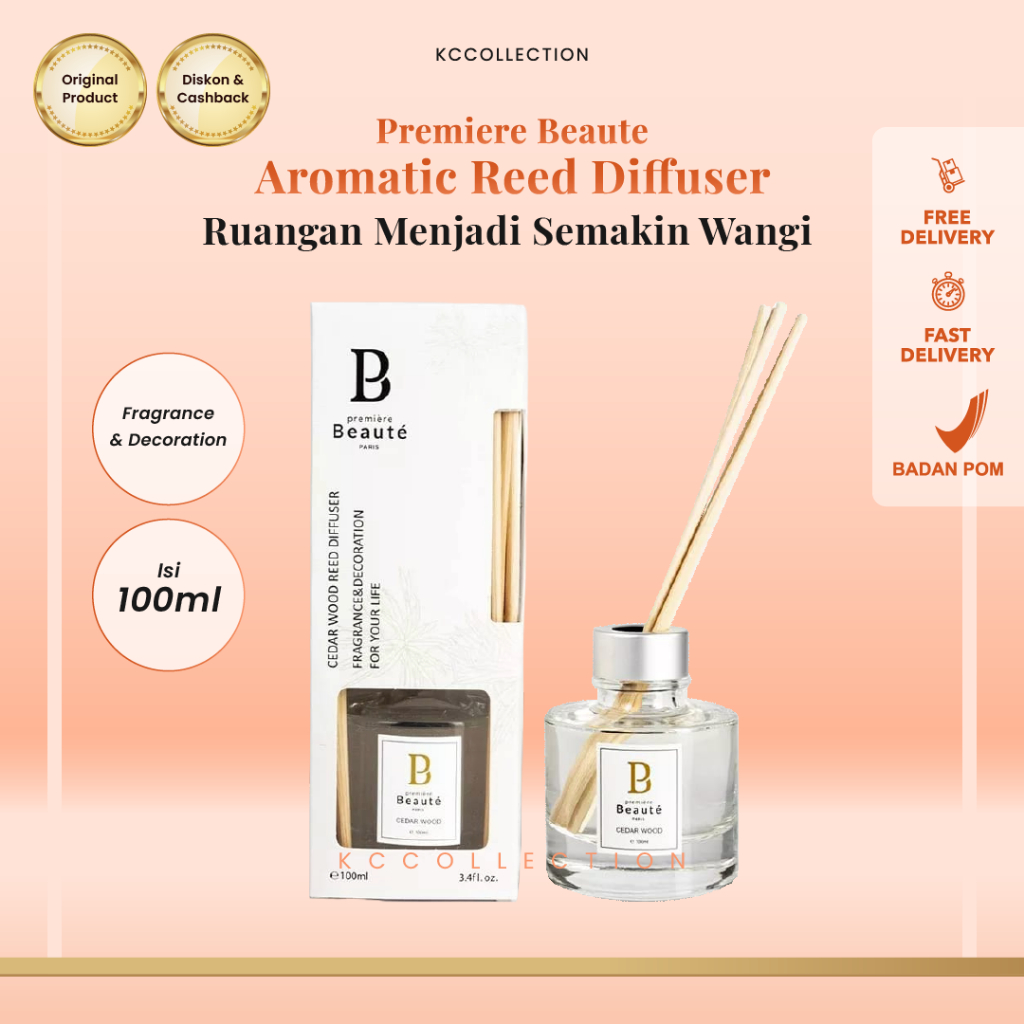 Premiere Beaute Aromatic Reed Diffuser Pewangi Ruangan Tanpa Lilin Listrik