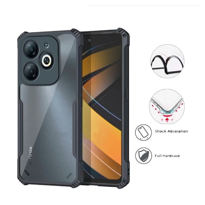 Case Infinix Hot 40i / Smart 8 / 8 Pro / Tecno Spark 20 / 20c NFC Shockproof Transparant Hard Back S