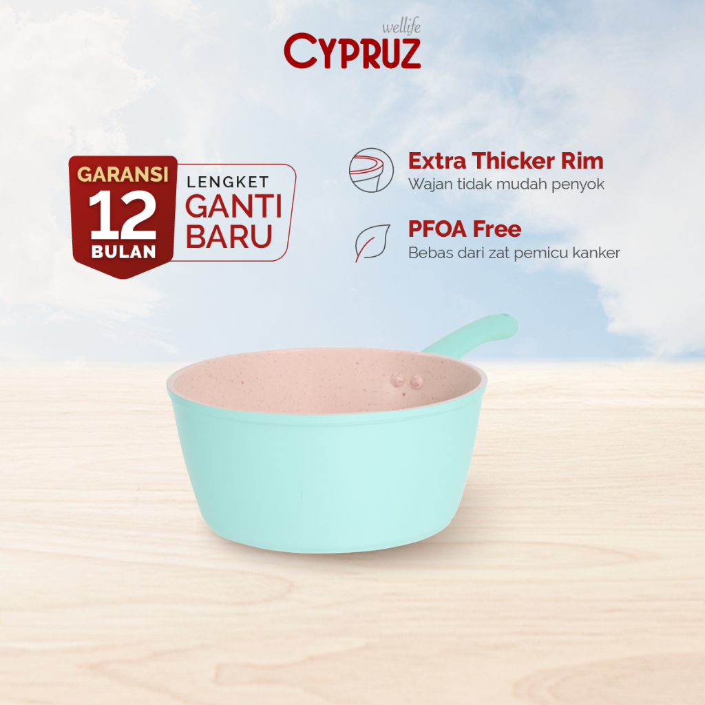 Cypruz Panci Susu Anti Lengket Sauce Pan Premium Forged Series