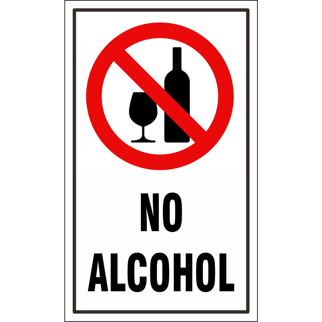 

STIKER VINYL NO ALCOHOL SIGN
