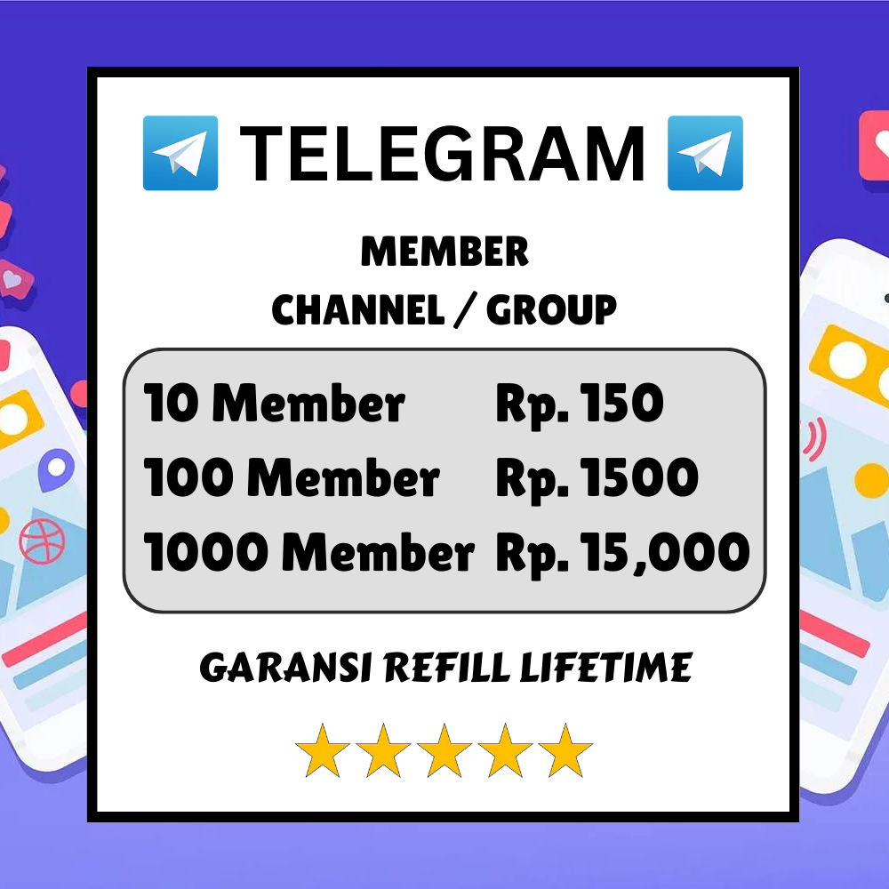 TERMURAH Tambah Member Group/Channel Telegram | Anggota Channel Telegram | Member Grup Tele