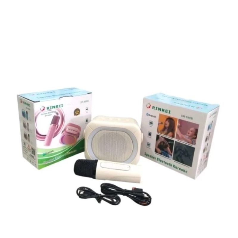 Speaker Bluetooth Rinrei SR 888B + 1 Mic Wireless