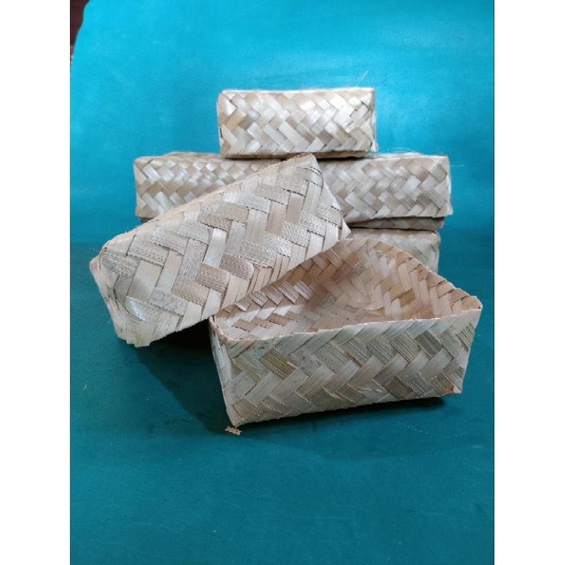 

Besek Bambu 18x18 sepasang murah, Untuk Kotak nasi.