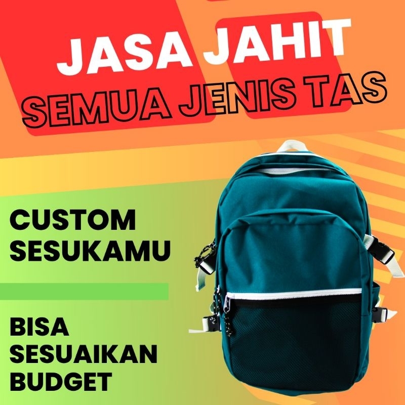 Jasa Jahit Tas Waistbag Slingbag Totebag Pouch Clutch Custom Ransel