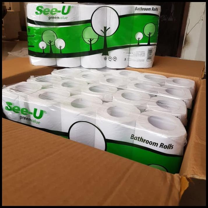 

Tissue Gulung / Toilet Roll See-U Green Value (1 Dus Isi 100 Rolls )
