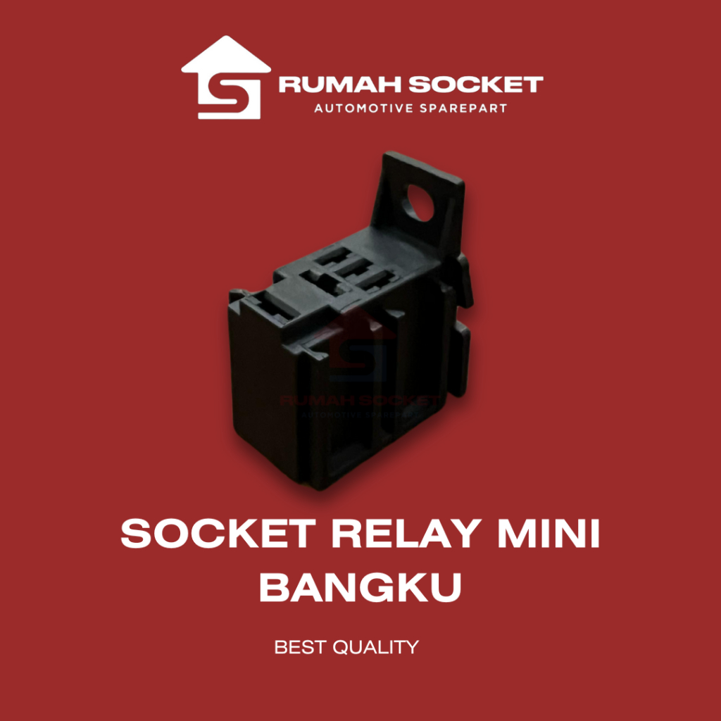 RUMAH SOCKET SOKET RELAY MINI BANGKU GANDENG KECIL 5 PIN SET SKUN